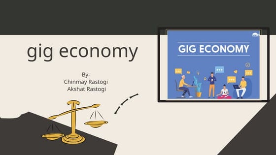 Presentation on Gig economy and Platform workers | PPT