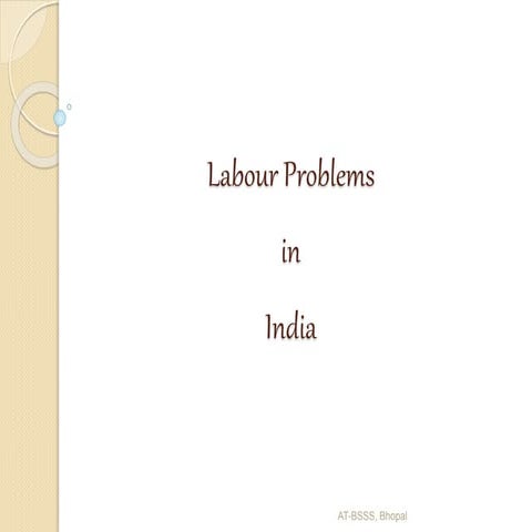 Labour problems in india