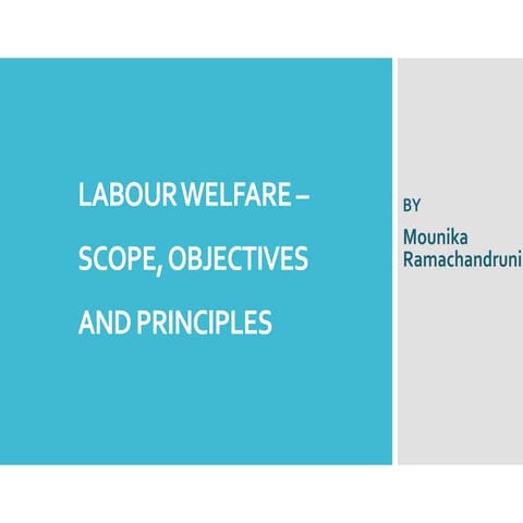 Labour welfare
