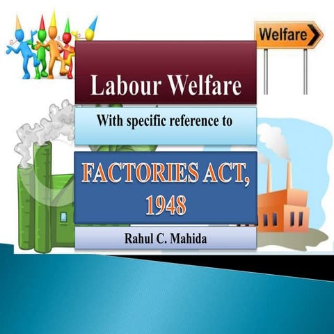 Labour welfare & fctory act