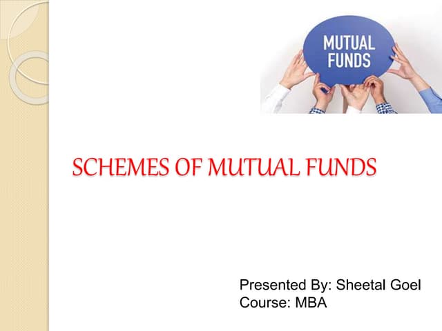 Mutual Finds Ppt Mutual Finds Ppt