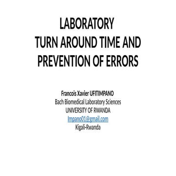 LABORATORY TAT AND PREVENTION OF LABORATORY ERRORS.pptx