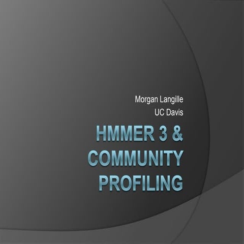 HMMER 3 & Community Profiling