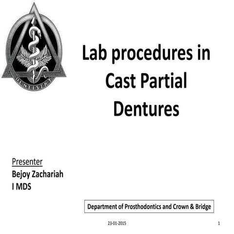 Lab procedure cast partial