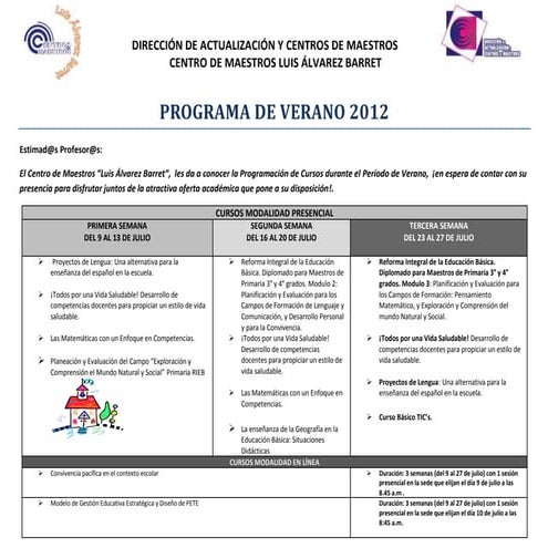 Lab programa de verano 2012