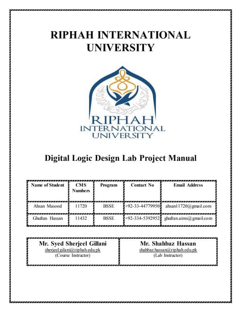 Lab project manual version 1 | PDF