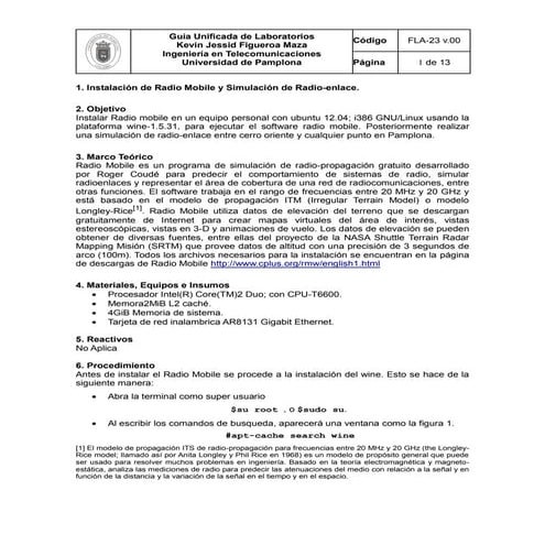 Radio enlace con Software Radiomobile en Linux