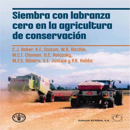 Labranza cero en la agricultura de conservación