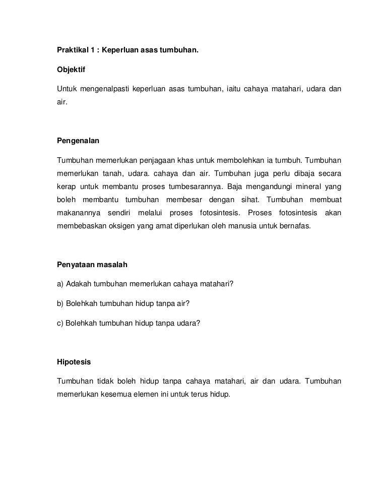 Lab Report Biologi Pismp Sains 1