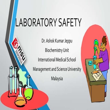 Lab safety by dr. Ashok kumar j