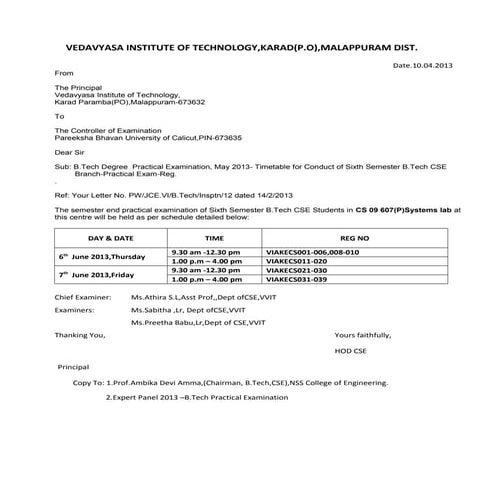Lab schedule s6 systemslab
