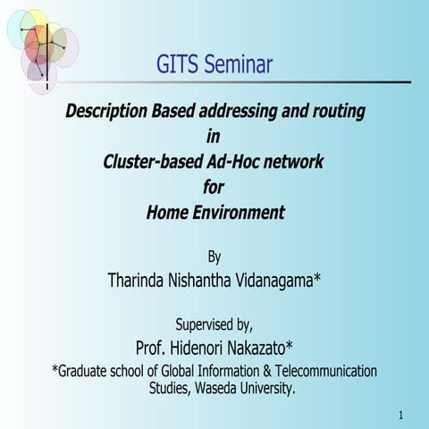 Lab Seminar 2009 06 17  Description Based Ad Hoc Networks