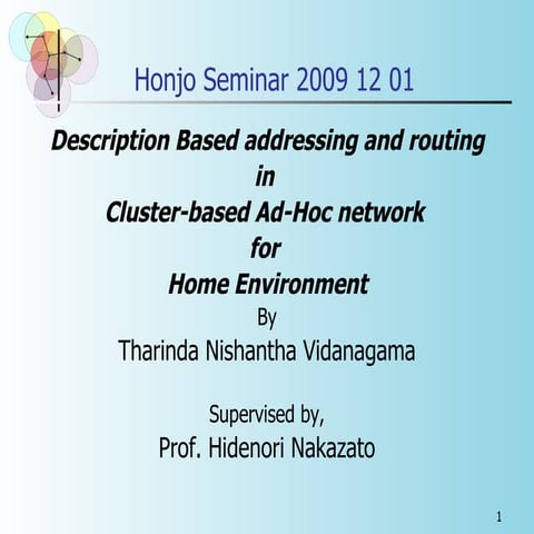 Lab Seminar 2009 12 01  Message Drop Reduction And Movement