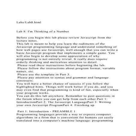 LabsLab8.htmlLab 8 Im Thinking of a NumberBefore yo.docx