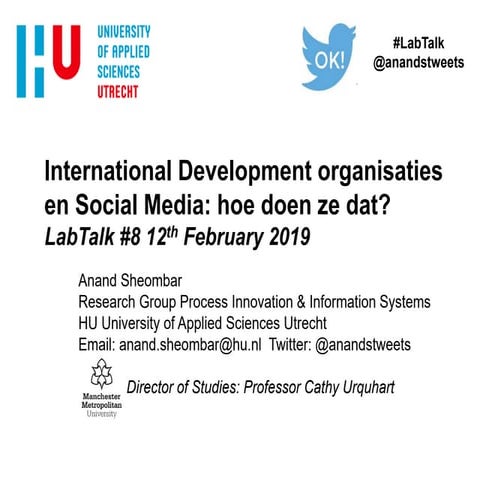 Labtalk #8 social media bij ontwikkelingsorganisaties