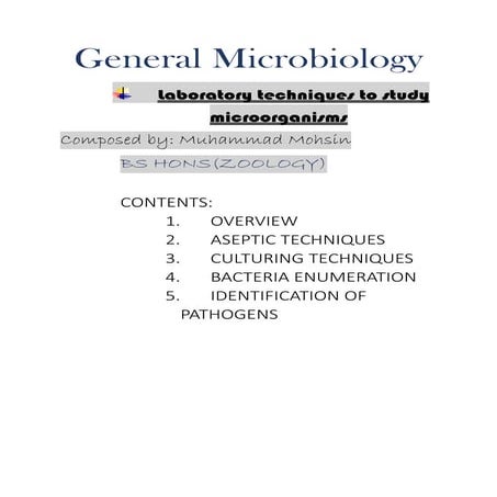 lab techniques in microbiology to study the microbes