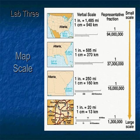 Lab three map scale
