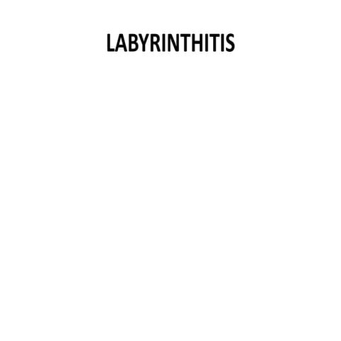 Labyrinthitis