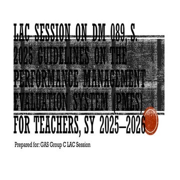 LAC-SESSION ON PPST BASED ON LEARNING ACTION CELL