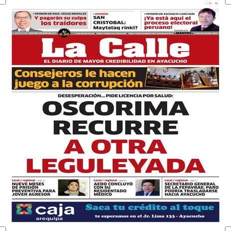 La calle martes 21 julio