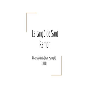 La canco de sant ramon (cantada per una russa)