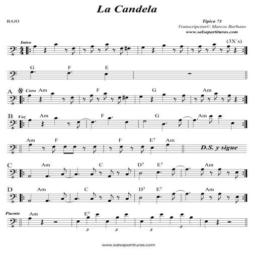 LA CANDELA - TIPICA 73 - SALSA PARTITURAS.pdf