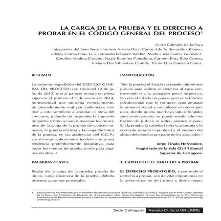 La carga de la prueba_IAFJSR