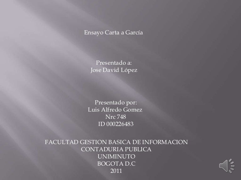 La carta a garcia