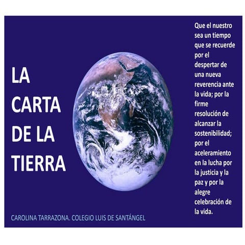 La Carta de la Tierra | PPT