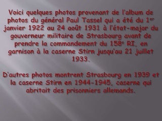 La caserne stirn de Strasbourg des années 1930 1945 à 1960