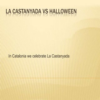 La castanyada vs halloween