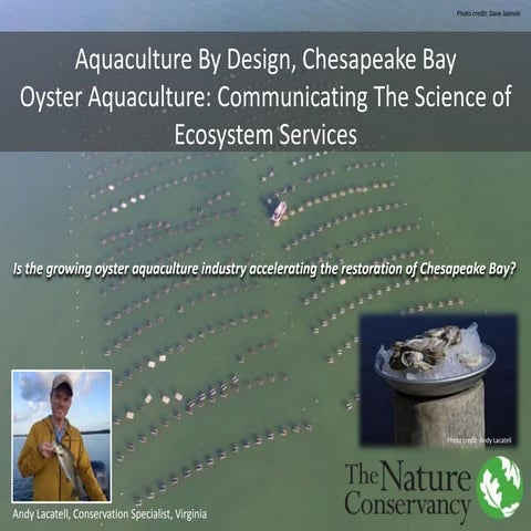 Andy Lacatell's Oyster Restoration Workshop Presentation