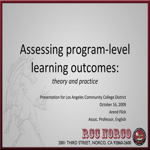 Laccd Program Assessment