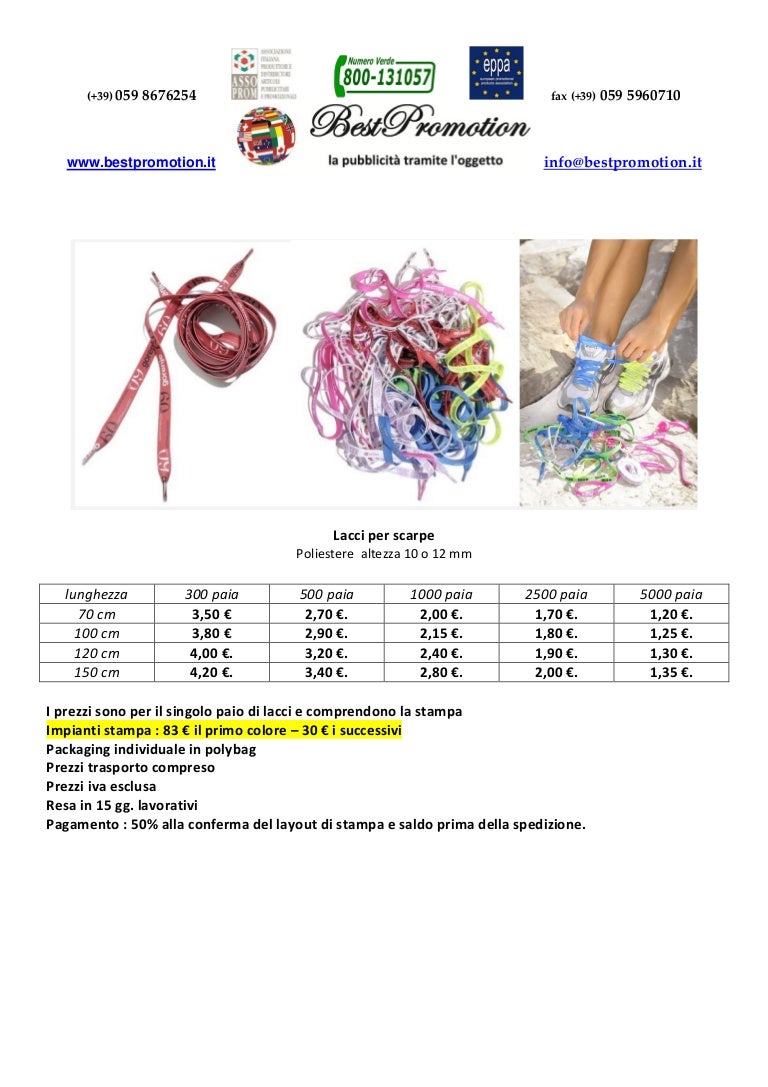 lacci scarpe personalizzati