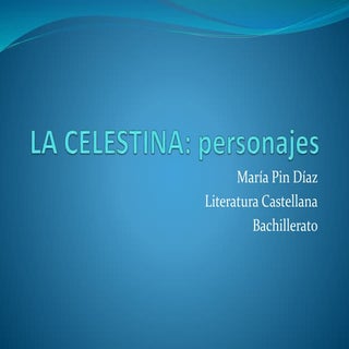 La Celestina, personajes