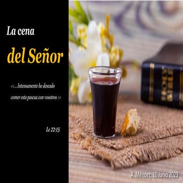Comprendiendo la cena del Señor | PPTX
