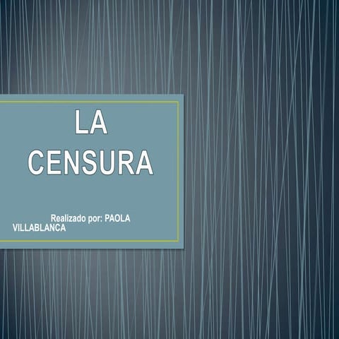 La censura.ppt