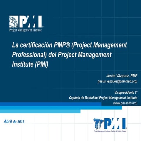 La certificación PMP del PMI