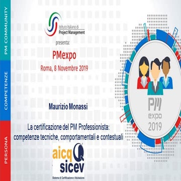 Certificazione PMP del PMI | PPTX
