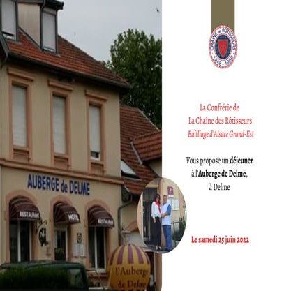 La Chaine - Bailliage d'Alsace - Invitation à l'Auberge de Delme - Déjeuner le 25 juin 2022.pdf
