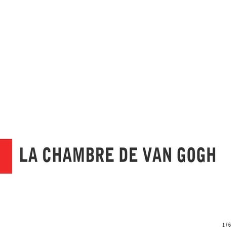 La chambre de van gogh