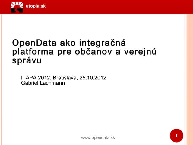 OpenData ako integračná platforma p...