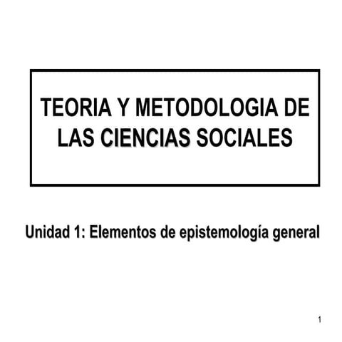 La ciencias sociales metodos
