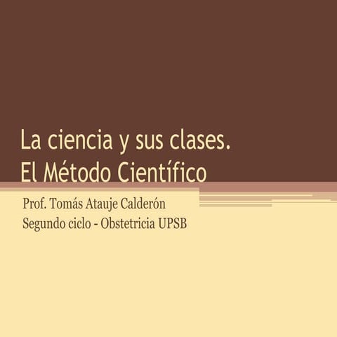 La ciencia y sus clases