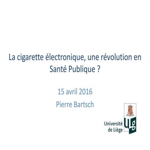 La cigarette électronique, une révolution en santé