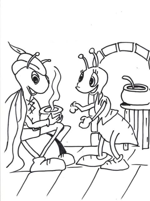 La cigarra y la hormiga