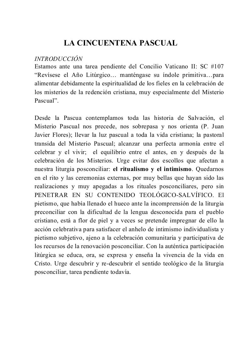 La Cincuentena Pascual