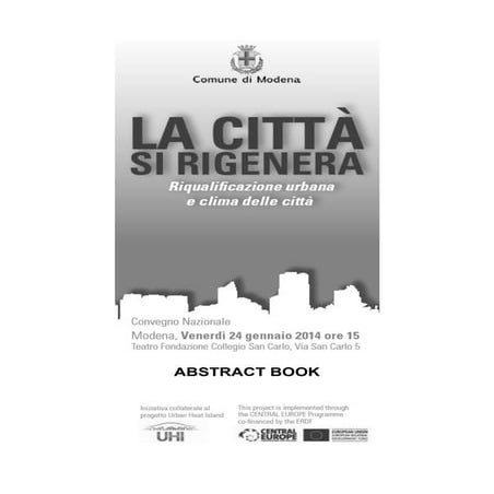 La città si rigenera - Riqualificazione urbana e clima delle città