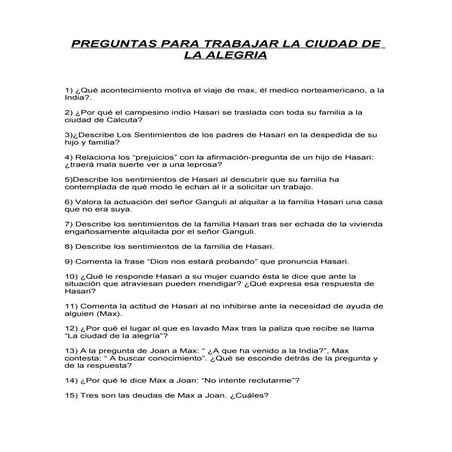 La ciudad de la alegria. pelicula