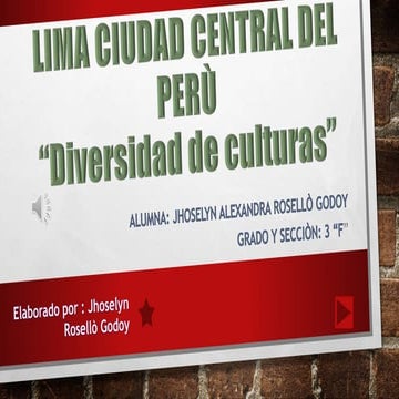 La ciudad de lima y de los olivos